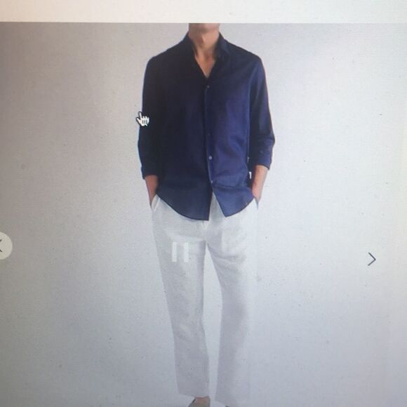 VILEBREQUIN LOGO EMBROIDERED VOILE SHIRT - Picture 8 of 10